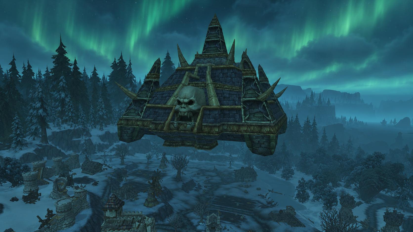 Recreation: Naxxramas, an empty World of Warcraft environment