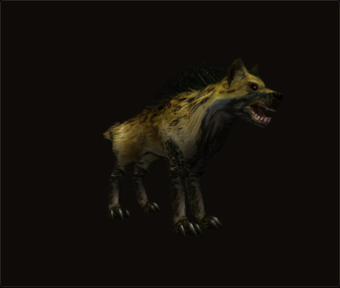Hecklefang Hyena's look